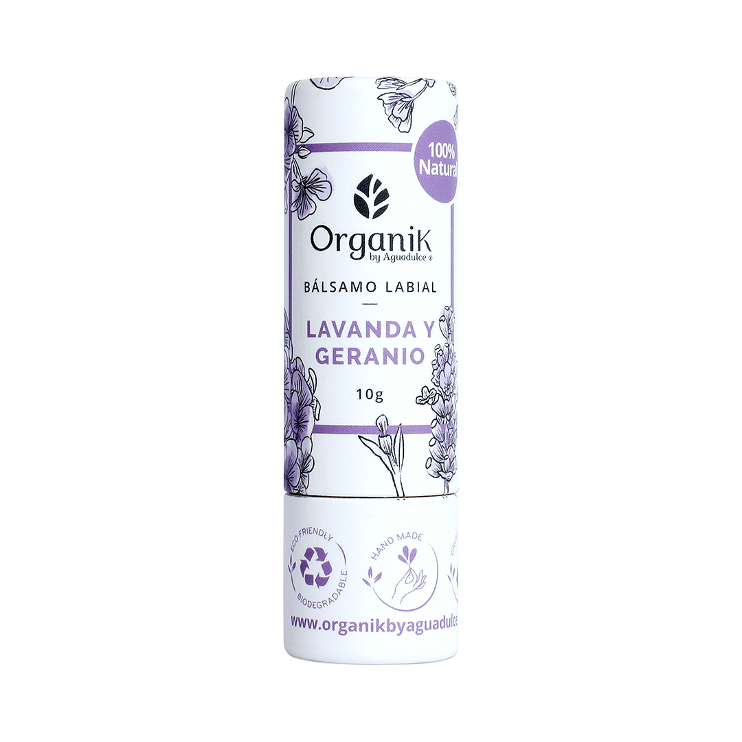 Bálsamo labial natural 10g Lavanda y Geranio