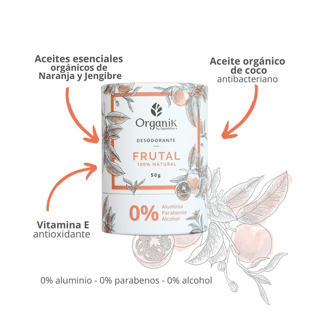 Desodorante natural x50g Frutal