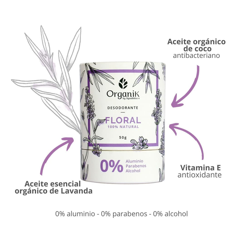 Desodorante natural x50g Floral