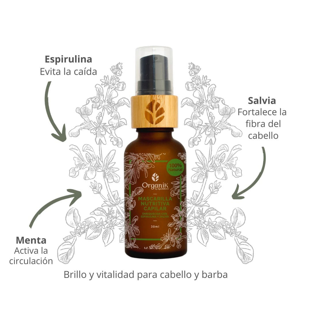 Mascarilla nutritiva capilar natural 30ml