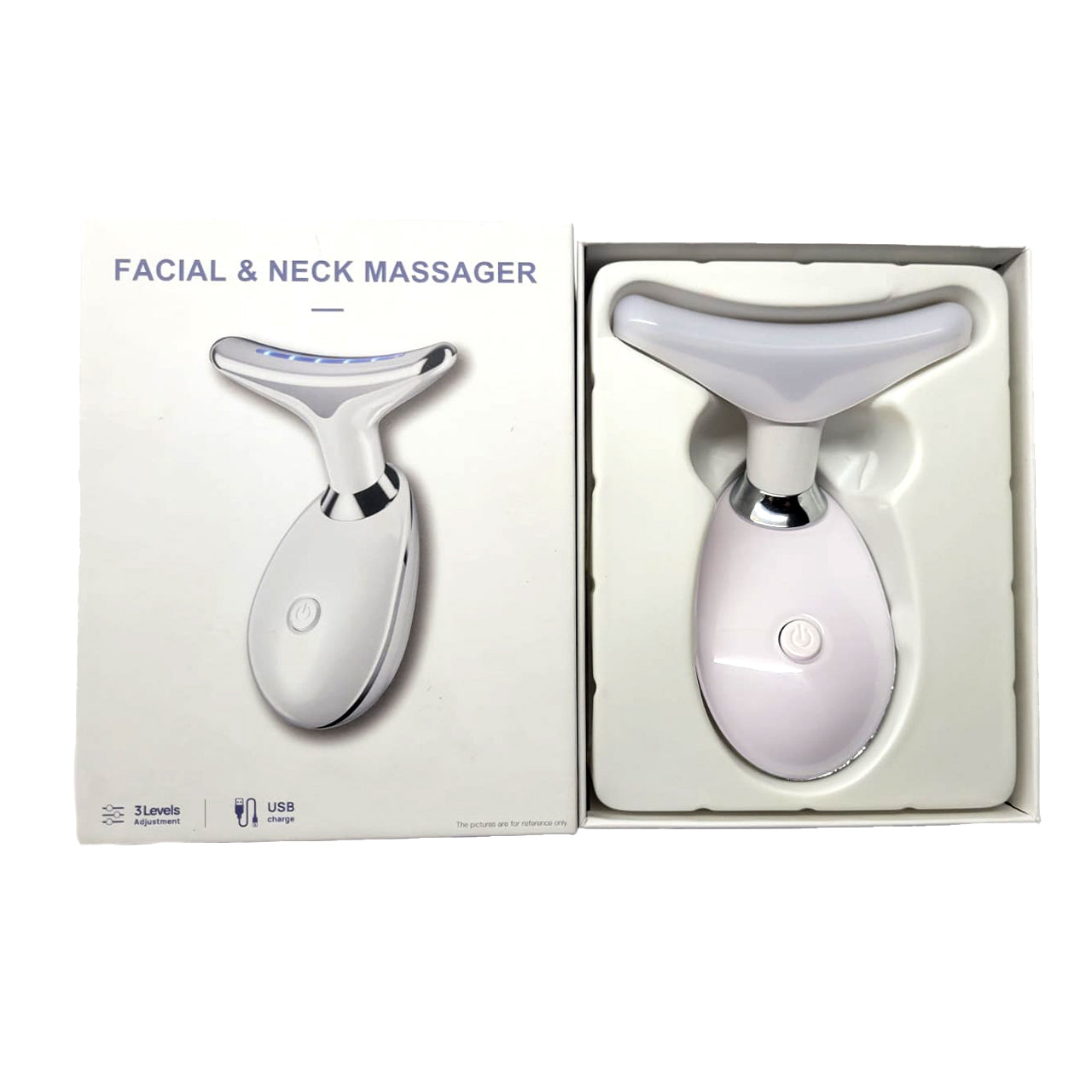 Masajeador facial con terapia de luz roja